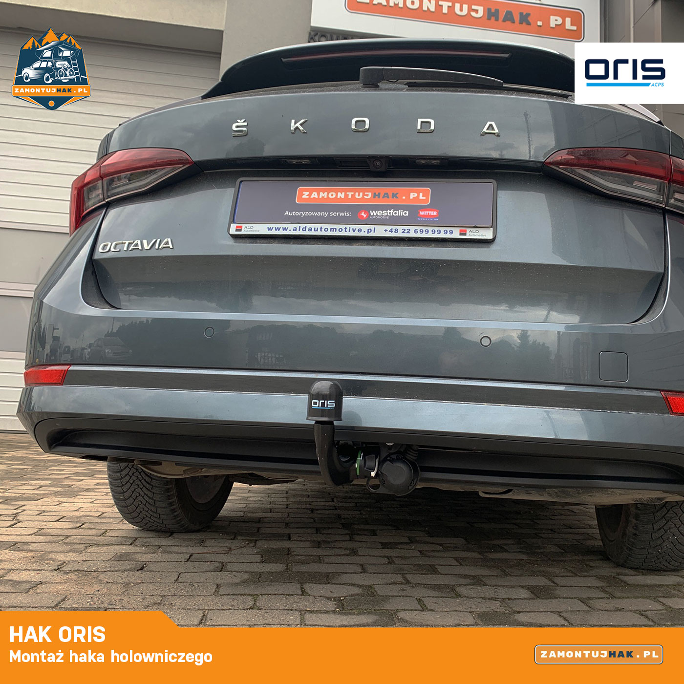 montaż haka w skodzie